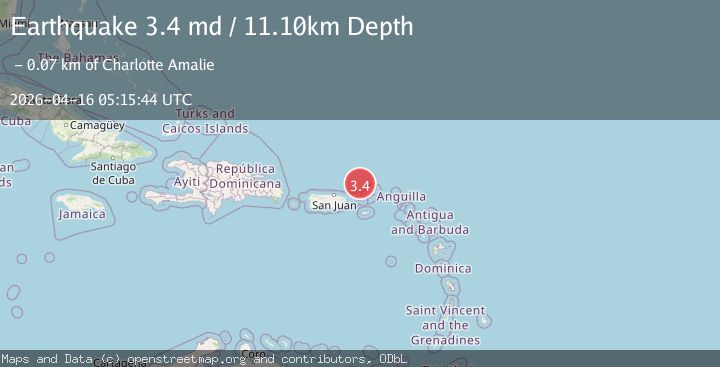 Map of VIRGIN ISLANDS REGION