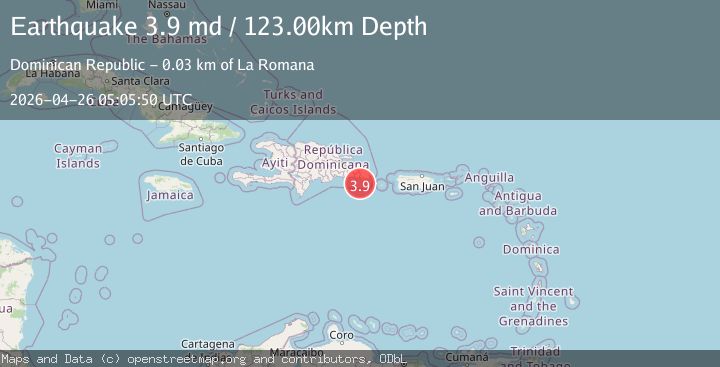 Map of DOMINICAN REPUBLIC REGION