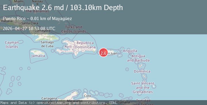 Map of MONA PASSAGE, PUERTO RICO