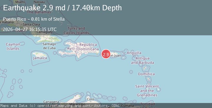 Map of MONA PASSAGE, PUERTO RICO