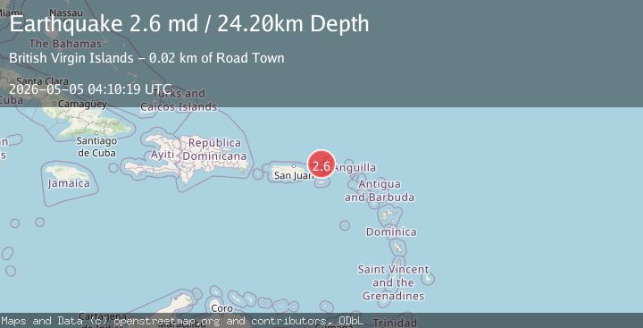 Map of VIRGIN ISLANDS REGION