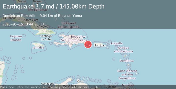 Map of MONA PASSAGE, DOMINICAN REPUBLIC