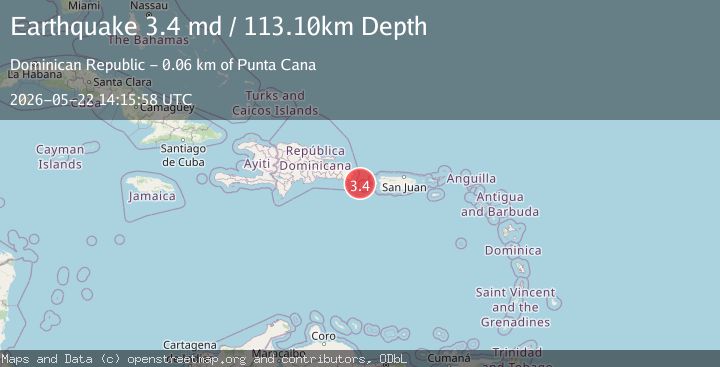 Map of MONA PASSAGE, DOMINICAN REPUBLIC