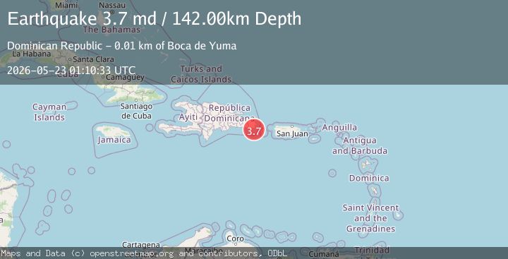 Map of MONA PASSAGE, DOMINICAN REPUBLIC