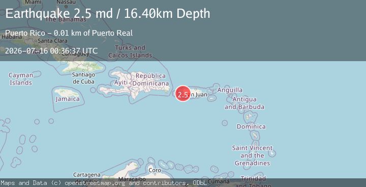 Map of MONA PASSAGE, PUERTO RICO