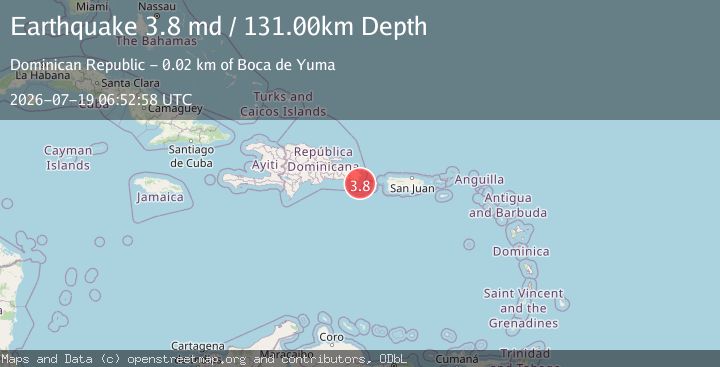 Map of MONA PASSAGE, DOMINICAN REPUBLIC