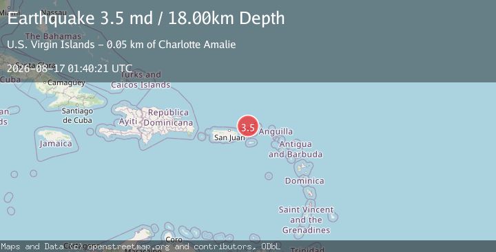 Map of VIRGIN ISLANDS REGION