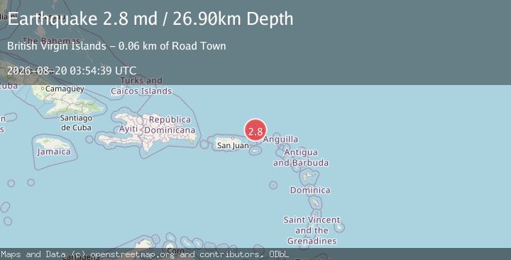Map of VIRGIN ISLANDS REGION
