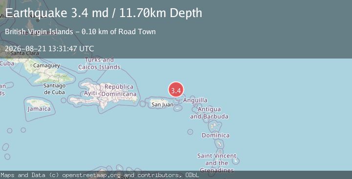 Map of VIRGIN ISLANDS REGION