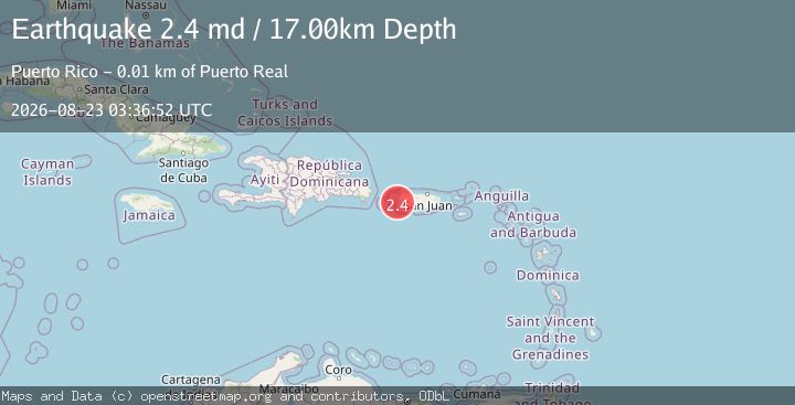 Map of MONA PASSAGE, PUERTO RICO