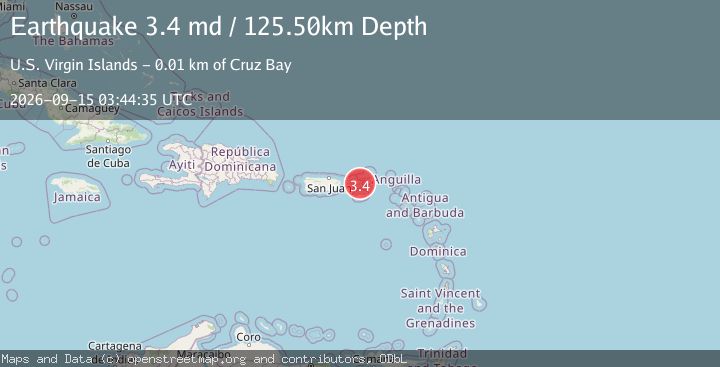 Map of VIRGIN ISLANDS REGION