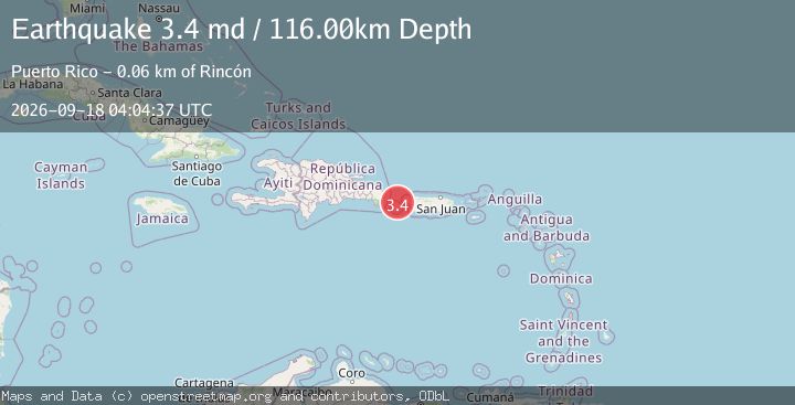Map of MONA PASSAGE, PUERTO RICO