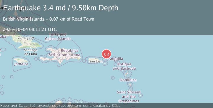 Map of VIRGIN ISLANDS REGION