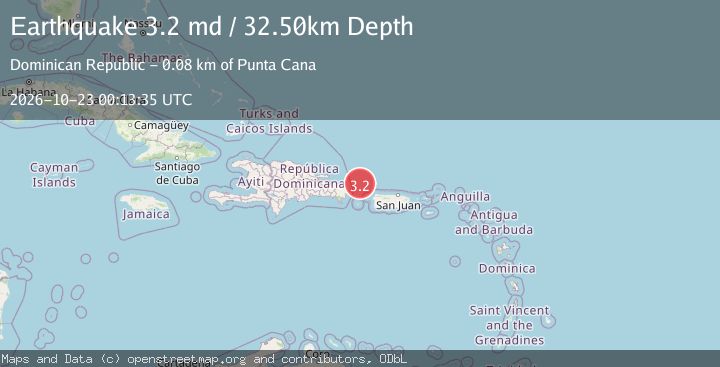 Map of DOMINICAN REPUBLIC REGION