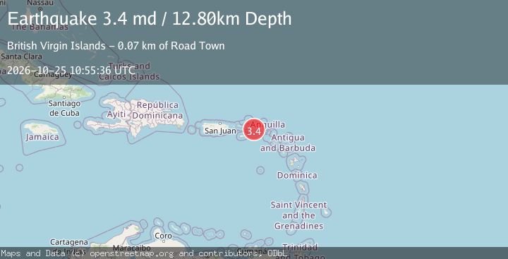 Map of VIRGIN ISLANDS REGION