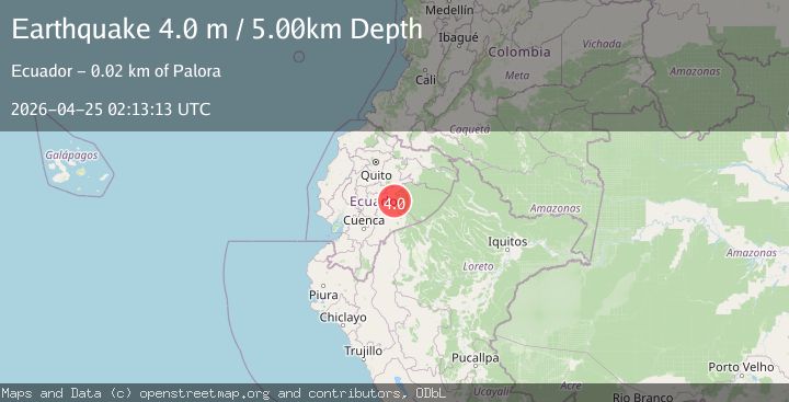 Map of ECUADOR