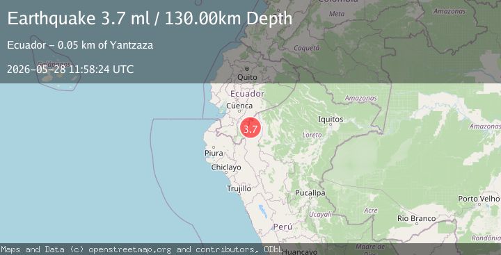 Map of PERU-ECUADOR BORDER REGION