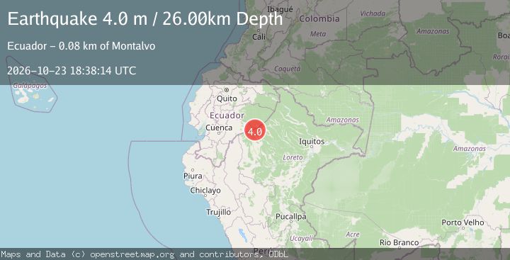 Map of PERU-ECUADOR BORDER REGION