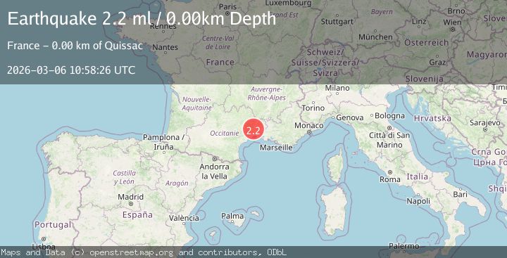 Map of NEAR SOUTH COAST OF FRANCE