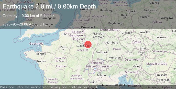 Map of FRANCE-GERMANY BORDER REGION