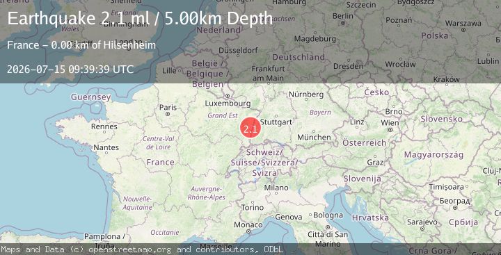 Map of FRANCE-GERMANY BORDER REGION
