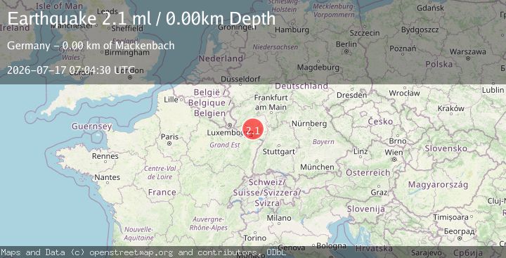 Map of FRANCE-GERMANY BORDER REGION