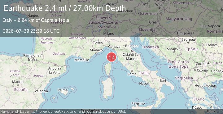 Map of LIGURIAN SEA
