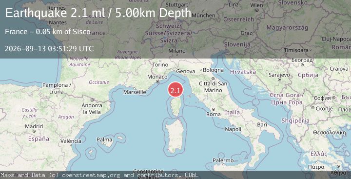 Map of LIGURIAN SEA