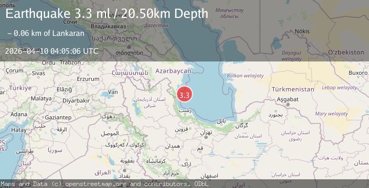 Map of CASPIAN SEA, OFFSHORE AZERBAIJAN