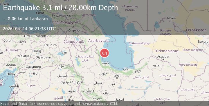 Map of CASPIAN SEA, OFFSHORE AZERBAIJAN