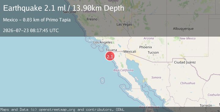 Map of OFFSHORE BAJA CALIFORNIA, MEXICO