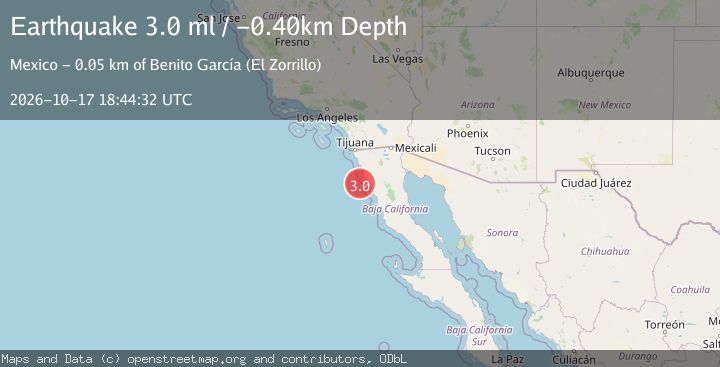 Map of OFFSHORE BAJA CALIFORNIA, MEXICO