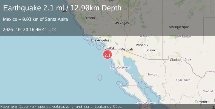 Map of OFFSHORE BAJA CALIFORNIA, MEXICO