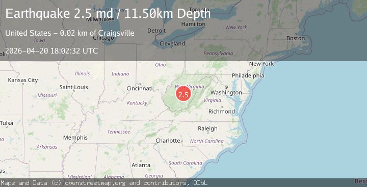 Map of WEST VIRGINIA