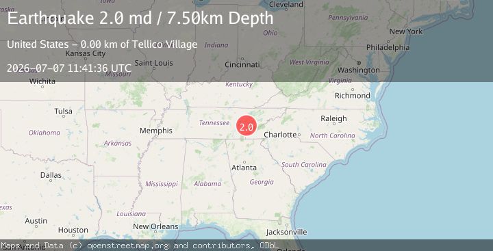 Map of EASTERN TENNESSEE