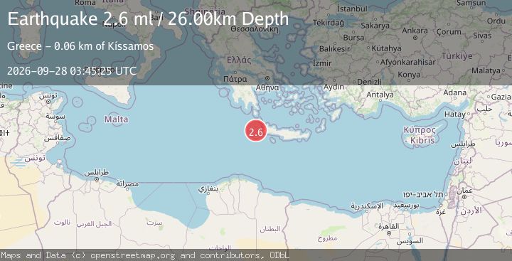 Map of CRETE, GREECE