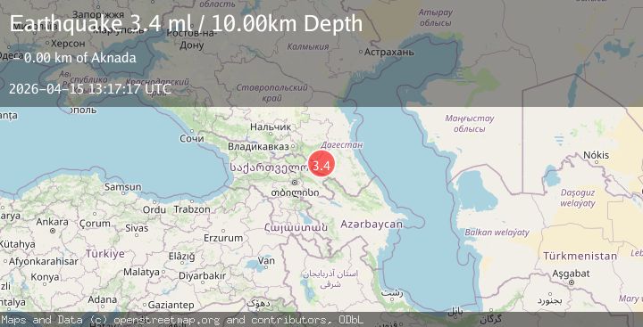 Map of CAUCASUS REGION, RUSSIA