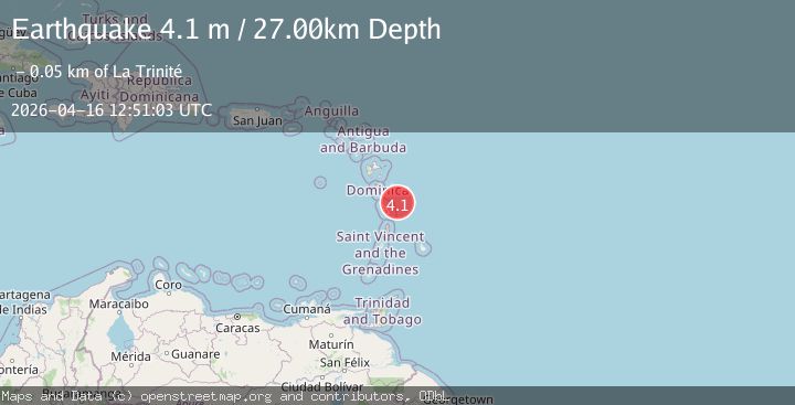 Map of MARTINIQUE REGION, WINDWARD ISL.