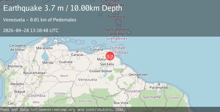 Map of DELTA AMACURO, VENEZUELA