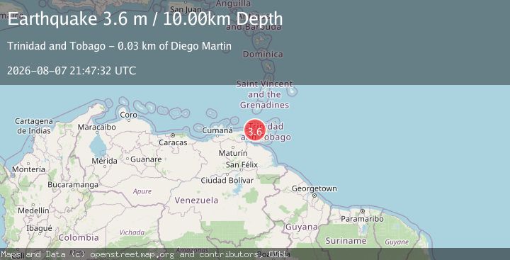 Map of OFFSHORE SUCRE, VENEZUELA