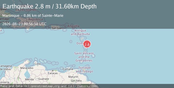 Map of DOMINICA REGION, LEEWARD ISLANDS