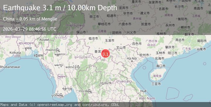 Map of CHINA-LAOS BORDER REGION