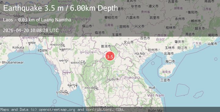 Map of CHINA-LAOS BORDER REGION