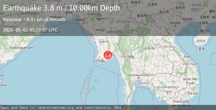 Map of NEAR SOUTH COAST OF MYANMAR