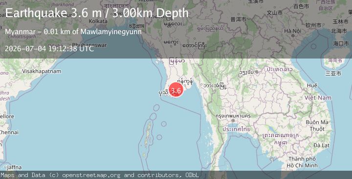 Map of NEAR SOUTH COAST OF MYANMAR