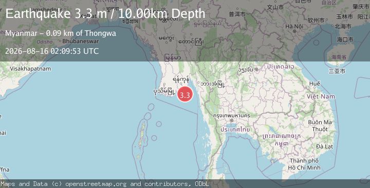 Map of NEAR SOUTH COAST OF MYANMAR