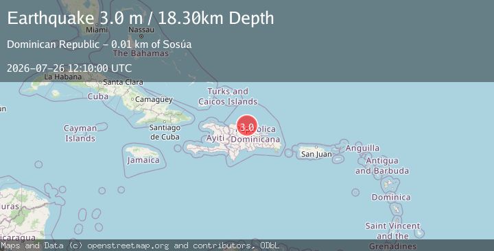 Map of DOMINICAN REPUBLIC REGION