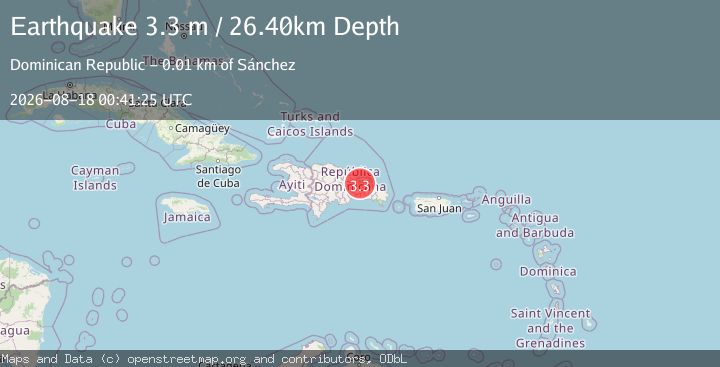 Map of DOMINICAN REPUBLIC REGION