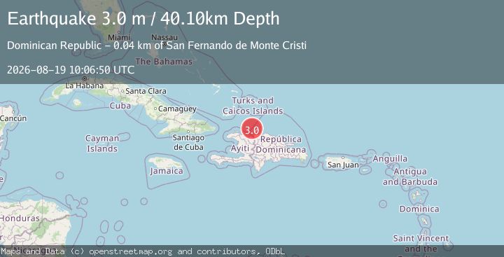 Map of DOMINICAN REPUBLIC REGION