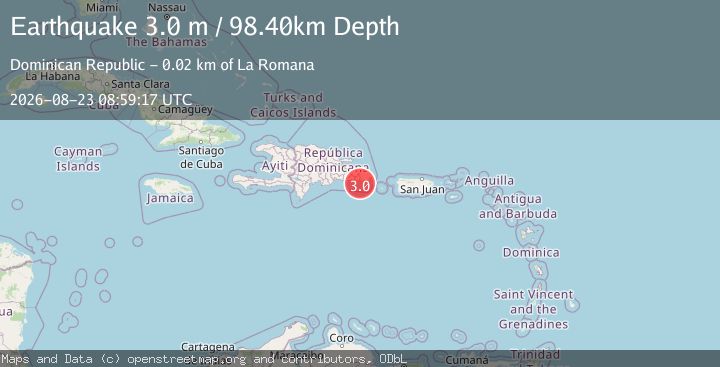 Map of DOMINICAN REPUBLIC REGION